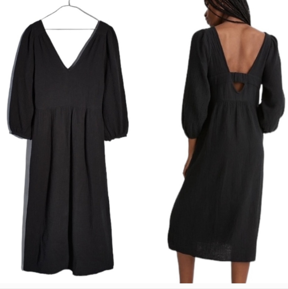 Lightspun V-Neck Midi Dress